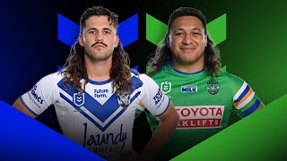 NRL 2024  Bulldogs v Raiders Round 22  Match Preview [upl. by Eecats]