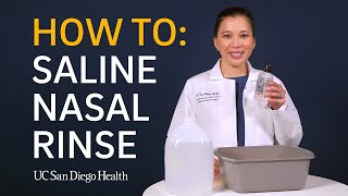 Saline Nasal Rinse How To [upl. by Nehr786]