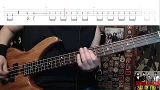 Sex On Fire by Kings Of Leon  Bass Cover with Tabs PlayAlong [upl. by Assenat915]