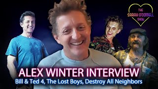 Alex Winter interview  Bill amp Ted 4 news The Lost Boys Destroy All Neighbors Freaked [upl. by Akaenahs394]