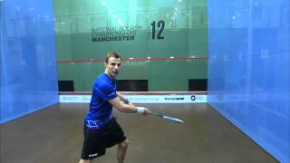 Nick Matthew Squash Coaching Tips Part 9  The Drop Shot [upl. by Lupe]