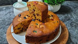 Plum Cake  Christmas Cake recipe  Easy Plum Cake [upl. by Joselyn744]