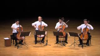 Monteverdi  Pur Ti Miro for cello quartet  The 4cellists [upl. by Ayiram135]