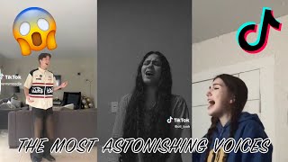 The Most Beautiful Amazing amp Astonishing Voices  Singing Tiktok Compilation 🎤 😱 🎶 [upl. by Bonney]