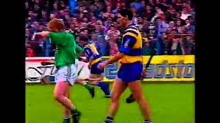 MIKE HOULIHAN LEAVES CLARE PLAYER CRYING FOR HIS MAMMY AFTER SOME INNOVATIVE USE OF THE HURL [upl. by Lessur]