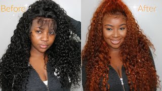 DIY Fiery CopperAuburn Hair  Water Color Method with Adore Cajun Spice  Eayon Hair [upl. by Hasin997]