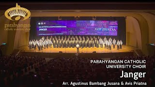 Arr Agustinus Bambang Jusana amp Avip Priatna  Janger  Parahyangan Catholic University Choir [upl. by Ennairac]