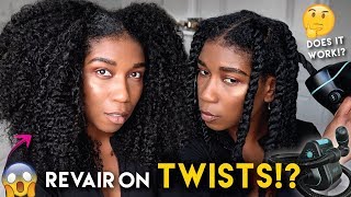 Does Revair Hair Dryer Work On TWISTS  Twist Out Revair Reverse Hair Dryer Natural Hair [upl. by Akemat]