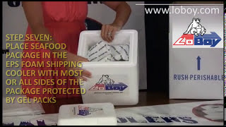 How To Pack And Ship Fresh Seafood For Overnight Delivery Using Styrofoam Shipping Coolers [upl. by Barnard]