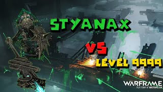 Warframe Styanax Steel Path Build vs Level 9999   Disruption  MILLIONS OF DAMAGE [upl. by Corbie]