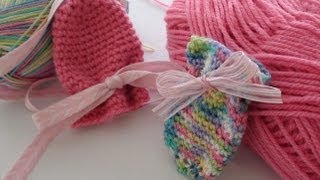 Crochet Thumbless Baby Mittens [upl. by Hiller]