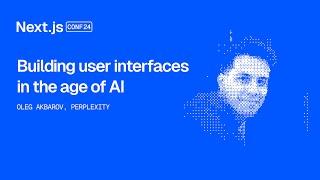 Building user interfaces in the age of AI Perplexity [upl. by Dustan]