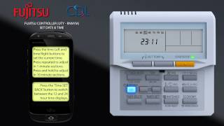 Setting Date and Time Fujitsu UTYRNNYM [upl. by Anilahs]
