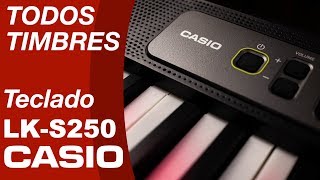 TIMBRES TECLADO CASIOTONE LKS250 CASIO [upl. by Dibrin]