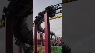 Rhombus Rocket Roller Coaster shorts skegness rollercoaster rides amusementpark trending [upl. by Assiar802]