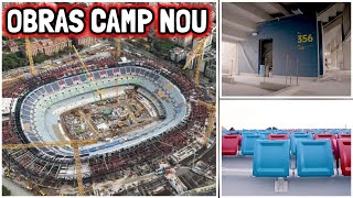 AMAZING New Spotify Camp Nou Renovations Update Upper Tier Structure Seat Installation Facade [upl. by Wager]