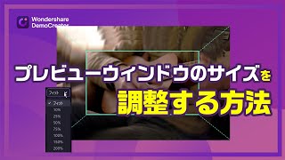 プレビューウィンドウのサイズを調整する方法｜Wondershare DemoCreator [upl. by Bergess]