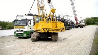 2 Sennebogen Krane beim Tandemlift  2 Sennebogen Cranes Tandem Lifting [upl. by Liebowitz405]