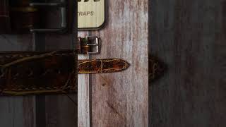 Mixing Dye Full Grain Crocodile Custom Leather Strap For Baumé eye mercier classima Watch [upl. by Jard]