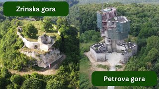 Petrova gora i Zrinska gora pogled iz zraka [upl. by Allimrac]