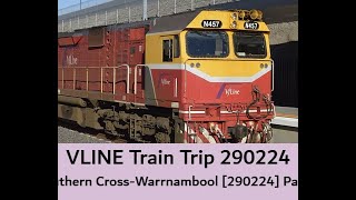 VLINE Southern Cross To Warrnambool 290224 Part 3 train vline travel windowviews views [upl. by Graner]