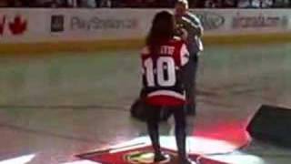 Alanis Anthem Stanley Cup Final 2007 Ottawa [upl. by Aciretnahs997]