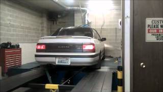 91 Subaru Legacy SS JDM WRX Swap Dyno Pull [upl. by Atteloiv]