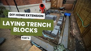 Home Extension Self Build  Trench Blocks [upl. by Harding102]