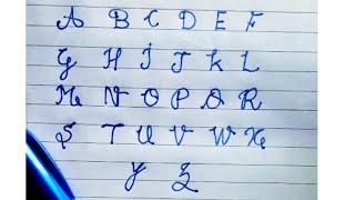 Cursive abcd  Cursive Handwriting a to z  Cursive handwriting practise capital letters  Abcd in [upl. by Shamma]