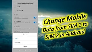 How to Change Mobile Data from SIM 1 to SIM 2 in Android [upl. by Calise]