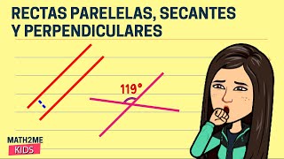 🔴Rectas paralelas perpendiculares y secantes [upl. by Brietta519]