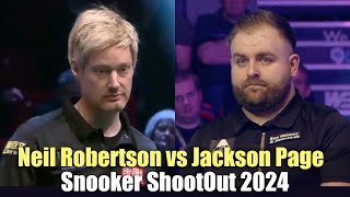 Neil Robertson vs Jackson Page Snooker ShootOut 2024 [upl. by Ahsoj]