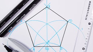 Pentagon  How to draw a pentagon [upl. by Lyndy33]