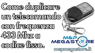 GUIDA TELECOMANDO UNIVERSALE CANCELLO FAAC CAME 4 CANALI PER TUTTI I CANCELLI A 433 mHz [upl. by Remmer]