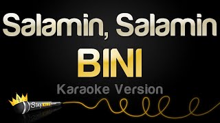 BINI  Salamin Salamin Karaoke Version [upl. by Siderf]