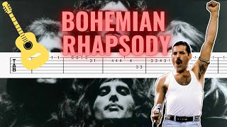 Queen  Bohemian Rhapsody I Easy Guitar TabTutorial [upl. by Madelyn]