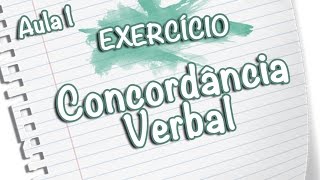 Exercícios  Concordância Verbal Prof Noslen [upl. by Ydnam749]