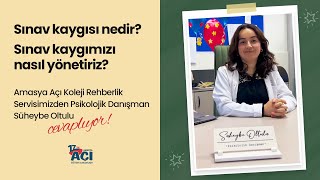 Sınav kaygısı nedir sınav kaygımızı nasıl yönetiriz [upl. by Alinoel945]