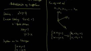 Lineær algebra 11  Systemer av lineære likninger radreduksjon og trappeform [upl. by Anitap]