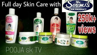 ❤Full Day to Night Skin Care with❤ The Soumis Can Product❤Skin Care Haul [upl. by Mazur344]