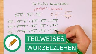 Partielles teilweises Wurzelziehen  Mit Stift und Papier [upl. by Yerkovich]