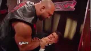 Brock Lesnar Enjoys The Ruthless Assaults Of Ryback To Josh Mathews [upl. by Audie]