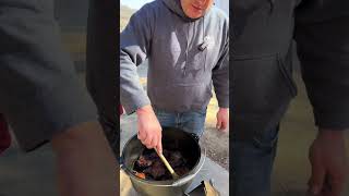 How to control the temperature on the rocket stove cookingathome [upl. by Gabbey]