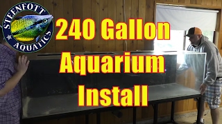 How to Setup an Aquarium 240 Gallon Fish Tank [upl. by Uticas602]