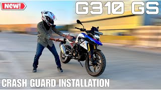 Finally Installing Crash Guard On Our New BMW G310 GS Rudra  Ride amp Rider  Best Store for BMW [upl. by Kennet578]