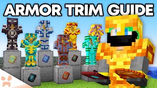 HOW TO FIND EVERY TRIM BEST COMBOS amp MORE  Ultimate Minecraft Armor Trim Guide [upl. by Annabal]