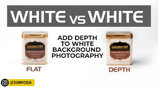 HOW TO ADD DEPTH TO WHITE BACKGROUND PHOTOGRAPHY [upl. by Elleira738]