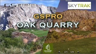 GSPro  Skytrak Golf Simulator  Oak Quarry [upl. by Winni]