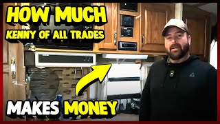 How Much Kenny Of All Trades Makes Money On YouTube 2023 [upl. by Lindy]