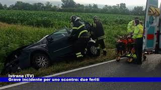 Incidente ad Istrana due feriti 14062024 [upl. by Natalee708]